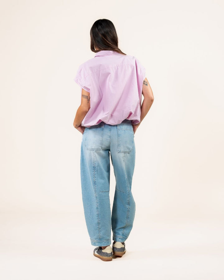 Kuyichi - Dilek Mouwloze Blouse - Light Pink