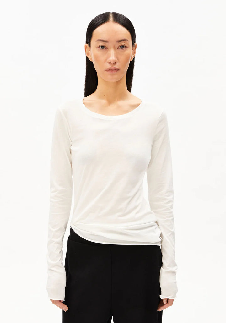 Armed Angels - T-shirt lange mouw Einiaara - Off White