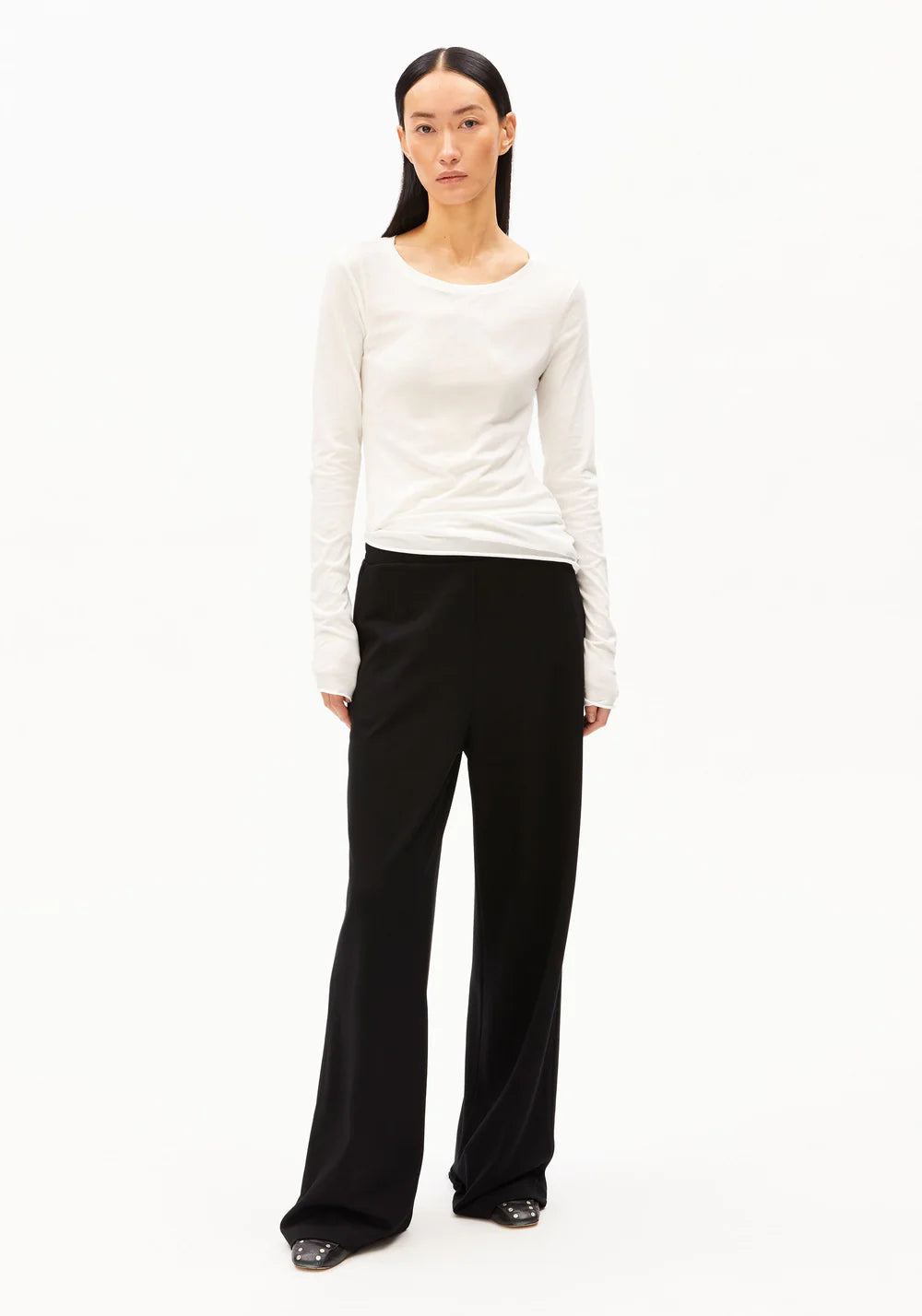 Armed Angels - T-shirt lange mouw Einiaara - Off White