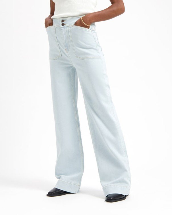 Kuyichi - Farrah Worker High Waist Wide Leg - Super Light