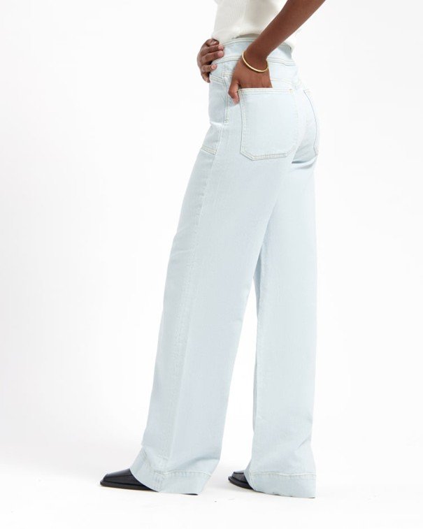 Kuyichi - Farrah Worker High Waist Wide Leg - Super Light