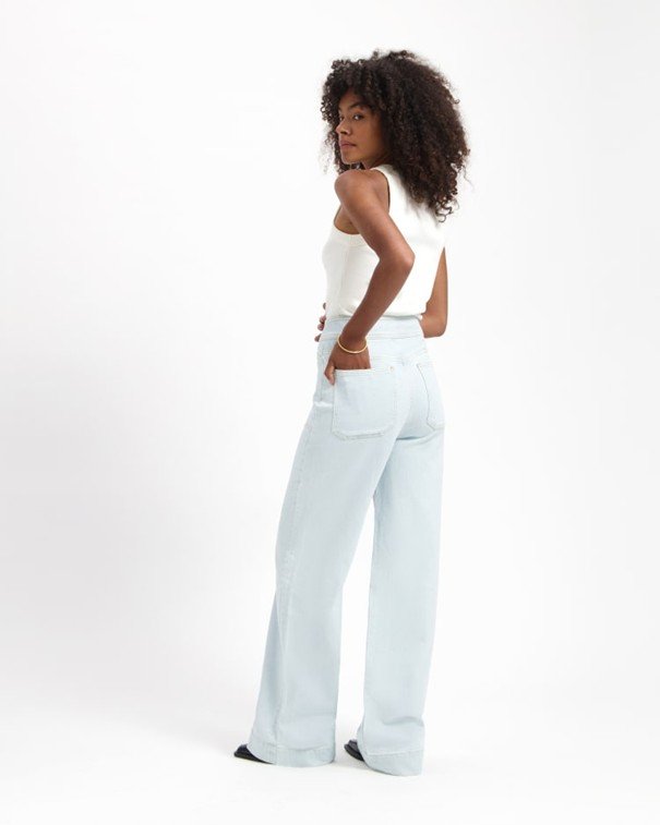 Kuyichi - Farrah Worker High Waist Wide Leg - Super Light