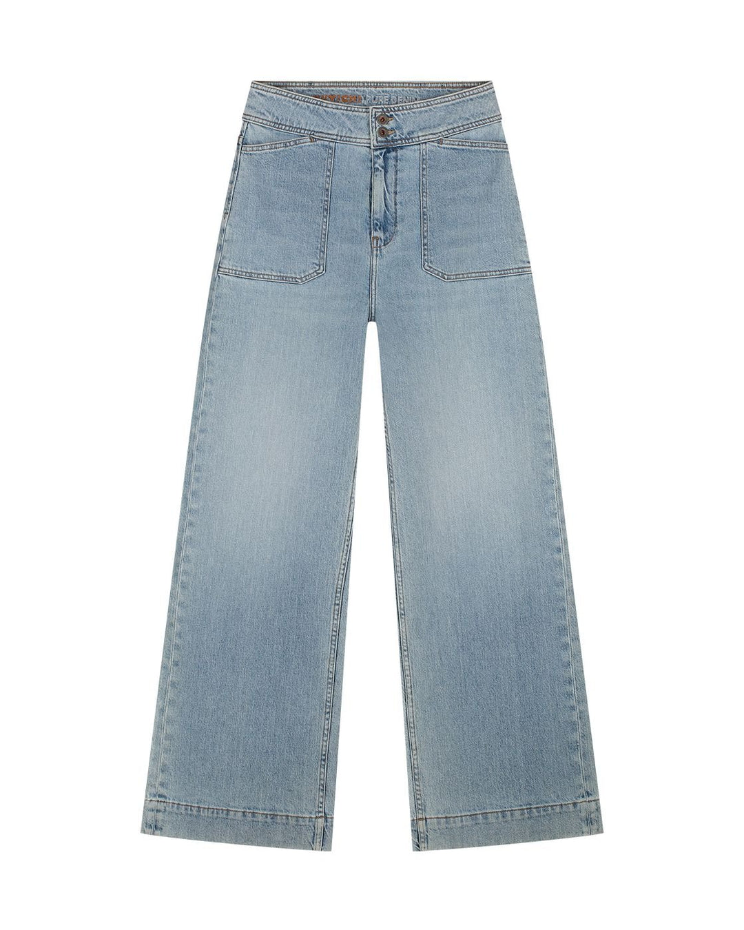 Kuyichi - Farrah Worker High Waist Wide Leg - Steel Blue