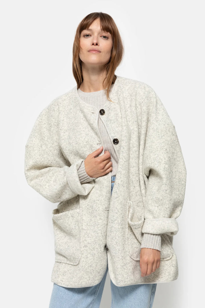 Âme Antwerp - Hannah Wooly Jacket - Light Marled Grey