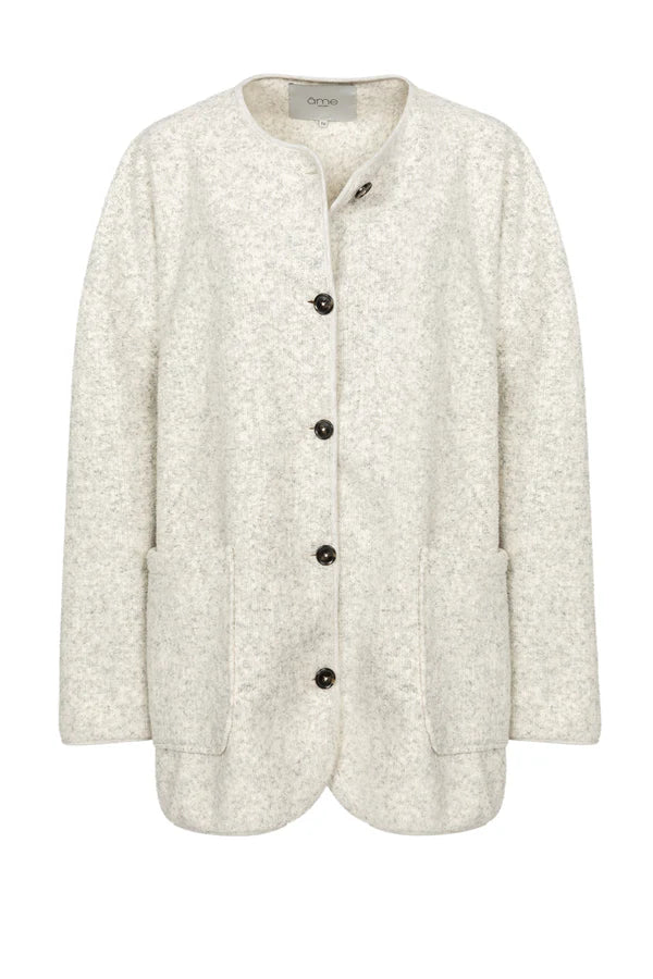 Âme Antwerp - Hannah Wooly Jacket - Light Marled Grey