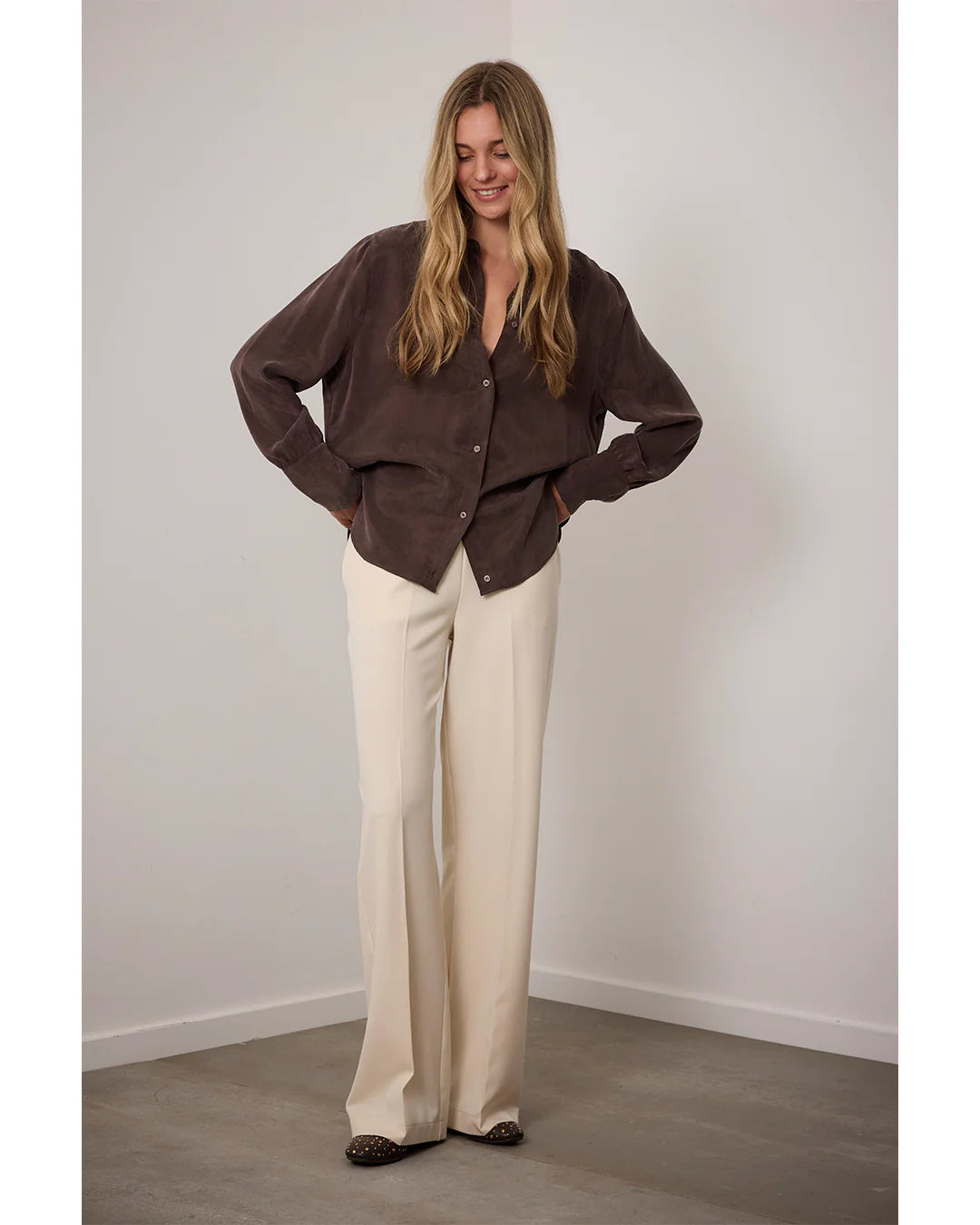 Corel Amsterdam - Carmelia Pants Laminato - Ivory