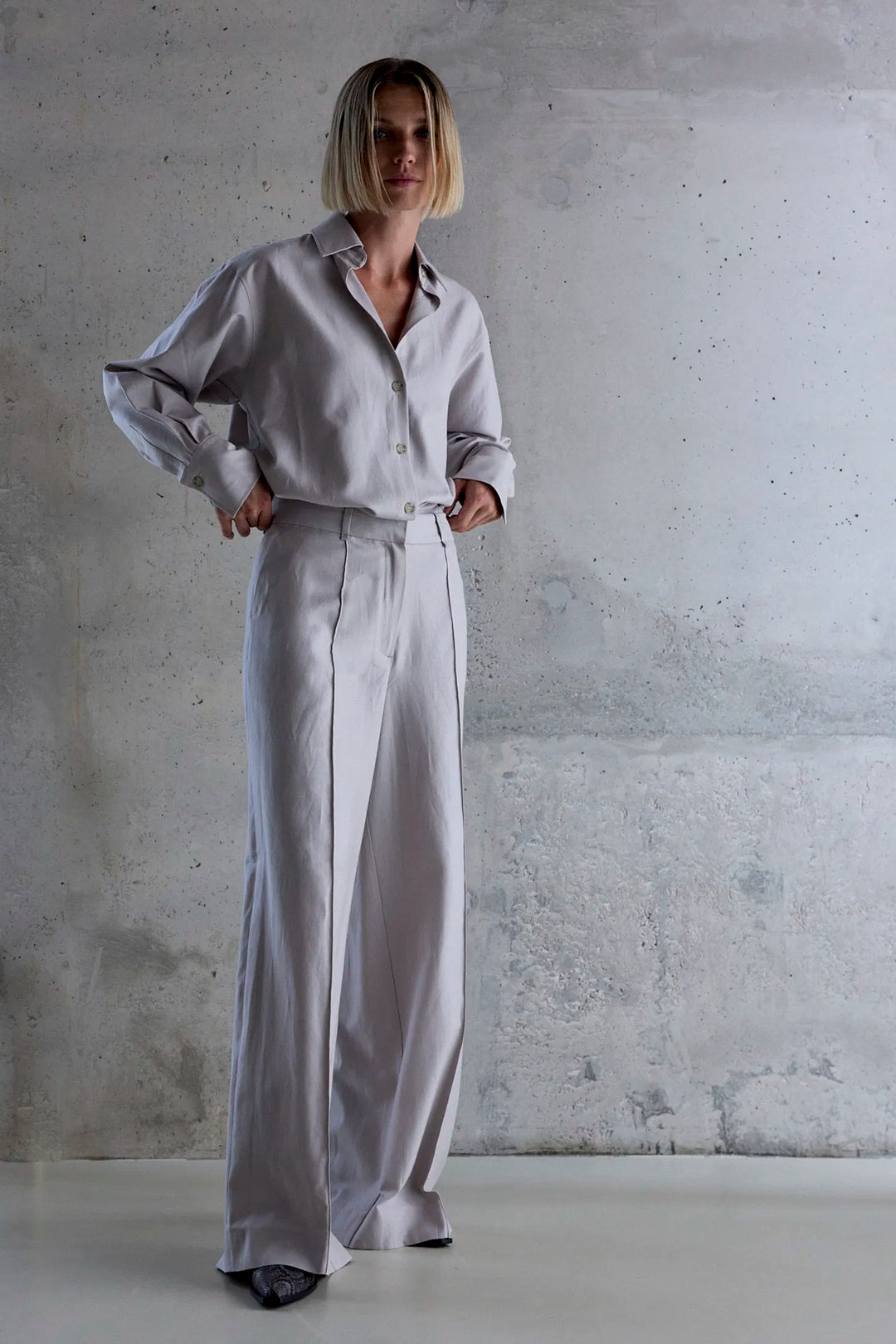 Femmes du Sud - Blouse Jeri - Light Grey