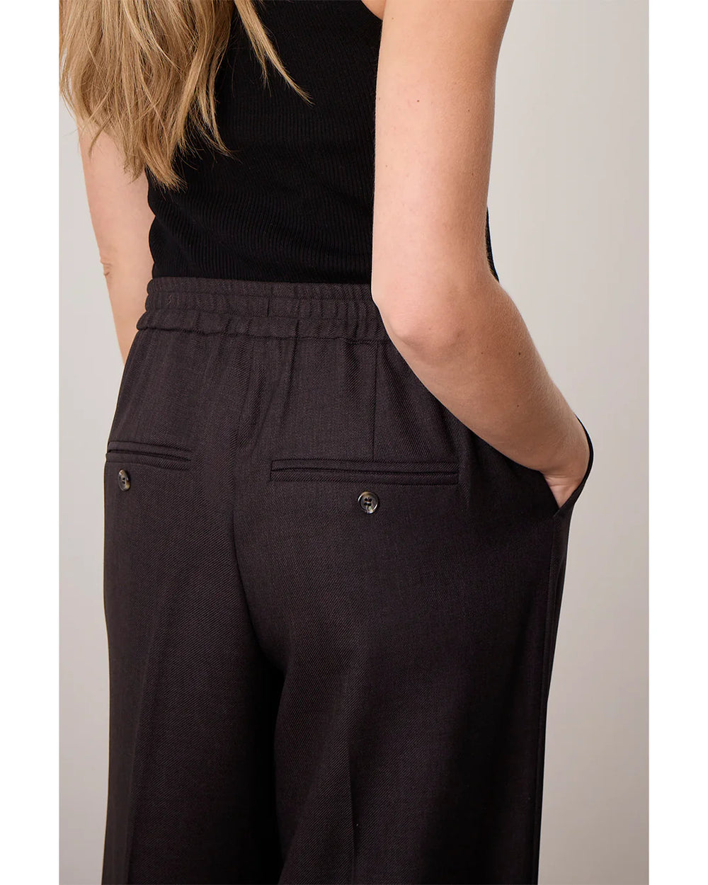 Corel Amsterdam - Julia uni Pants - Used Black