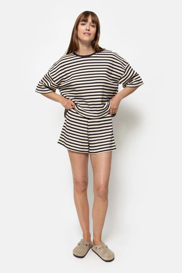 Âme Antwerp - Klaxon T-Shirt - Blue/Ecru