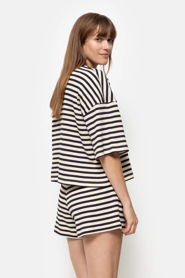 Âme Antwerp - Klaxon T-Shirt - Blue/Ecru