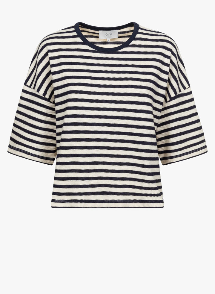 Âme Antwerp - Klaxon T-Shirt - Blue/Ecru