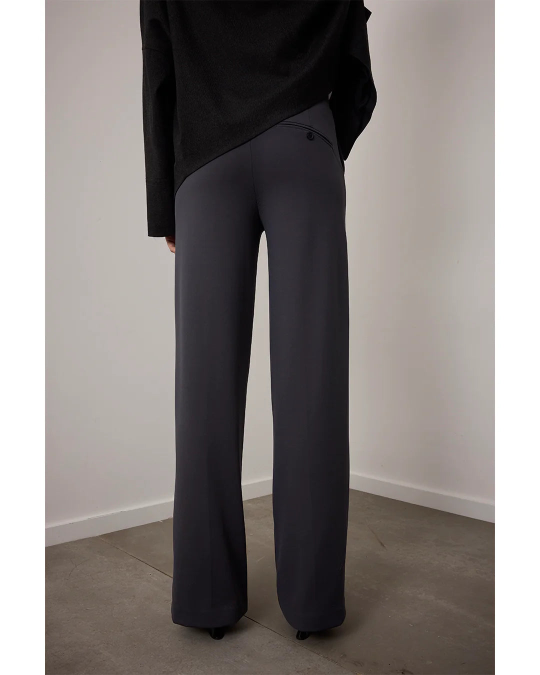Corel Amsterdam - Lily Wide Pants - Antraciet