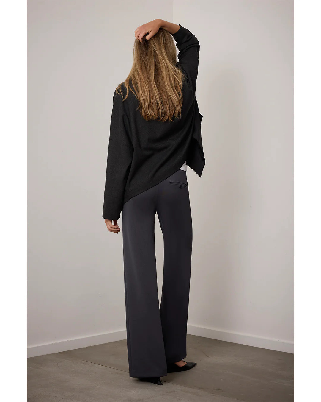Corel Amsterdam - Lily Wide Pants - Antraciet