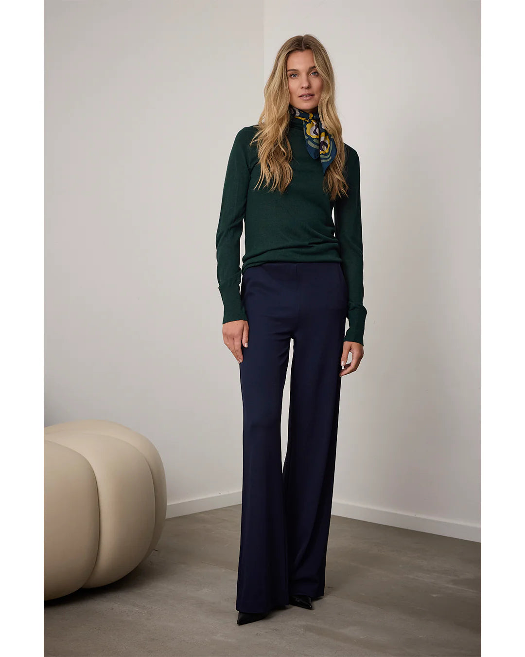 Corel Amsterdam - Lilly Wide Pants - Marineblauw