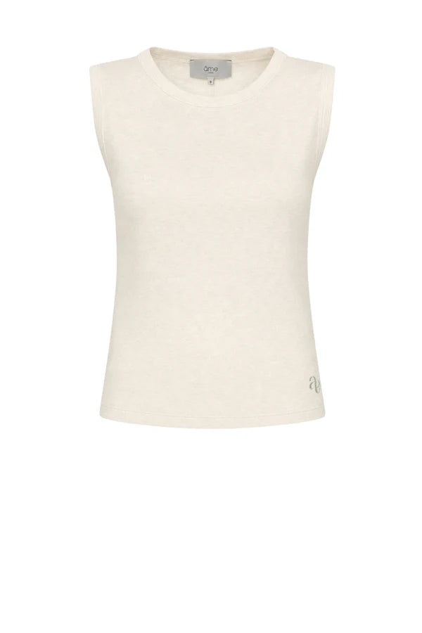 Âme Antwerp - Mommy Top - Beige gemeleerd