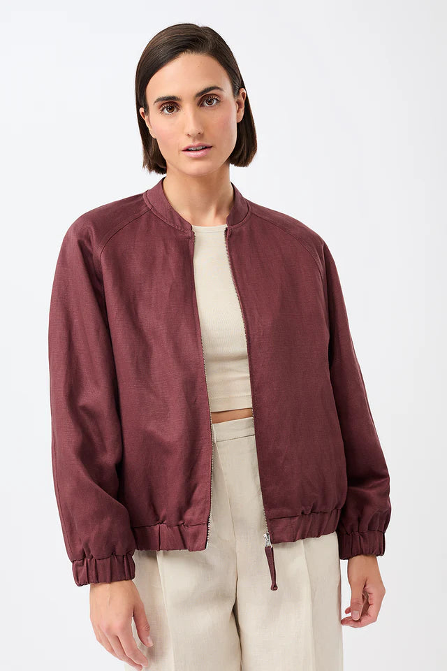 LangerChen - Tencel Bomber Jack Noora - Rubywood