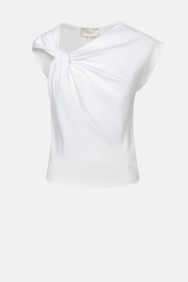 Âme Antwerp - Nurcia T-Shirt met Knoop - White