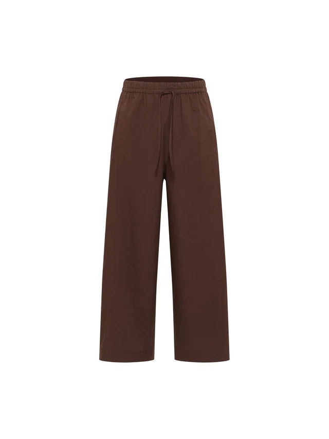 Lanius - Wijde broek van Katoen - Chocolate