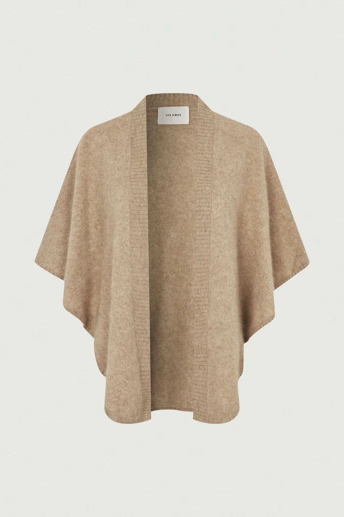 Six Ámes - Cardigan Sanne - Beige Melange