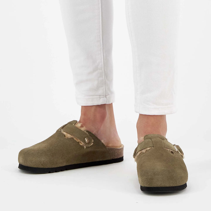 Scholl - Clogs Fae- Khaki