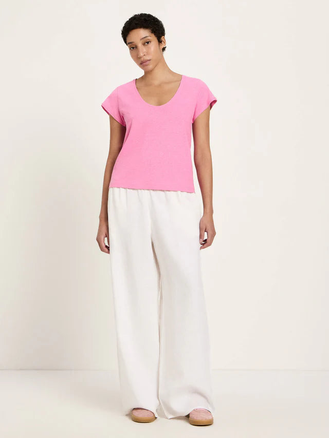 Lanius - T-Shirt van Hennep en Katoen - Bright Orchid