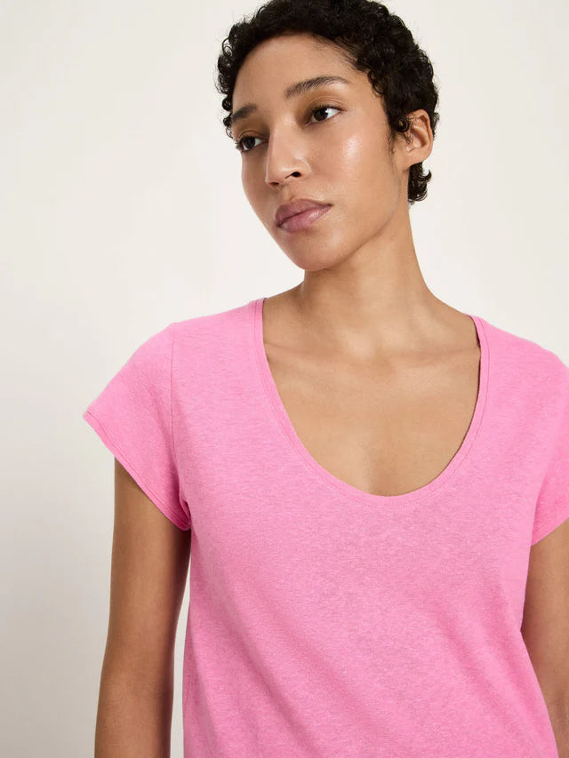 Lanius - T-Shirt van Hennep en Katoen - Bright Orchid