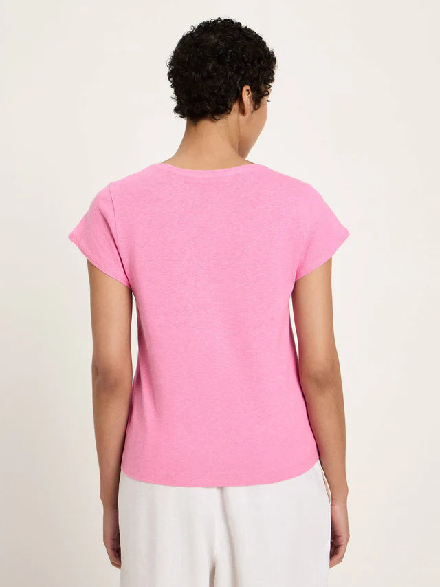 Lanius - T-Shirt van Hennep en Katoen - Bright Orchid