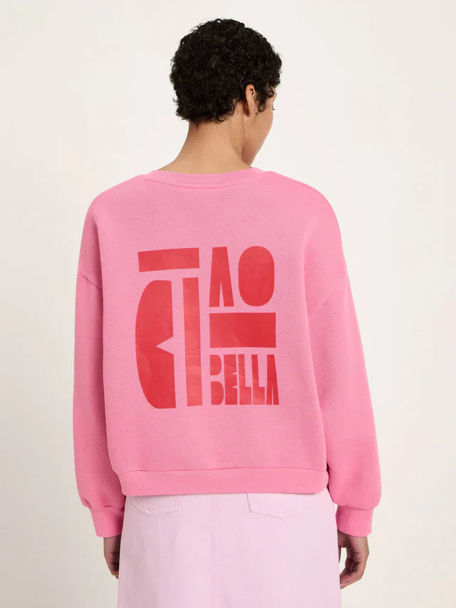 Lanius - Statement Sweatshirt - Bright Orchid