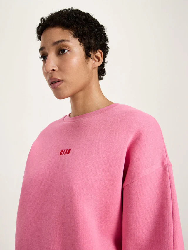 Lanius - Statement Sweatshirt - Bright Orchid