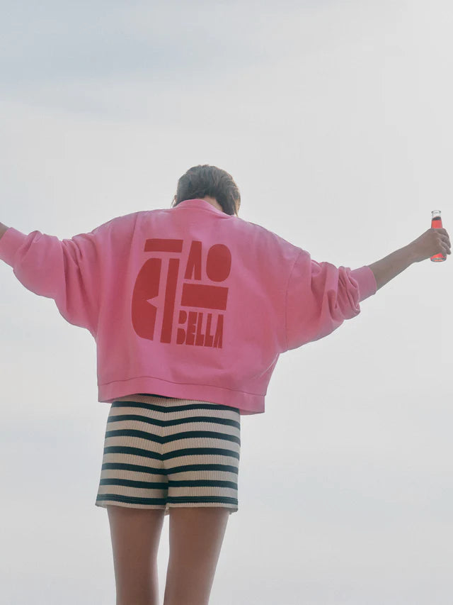 Lanius - Statement Sweatshirt - Bright Orchid