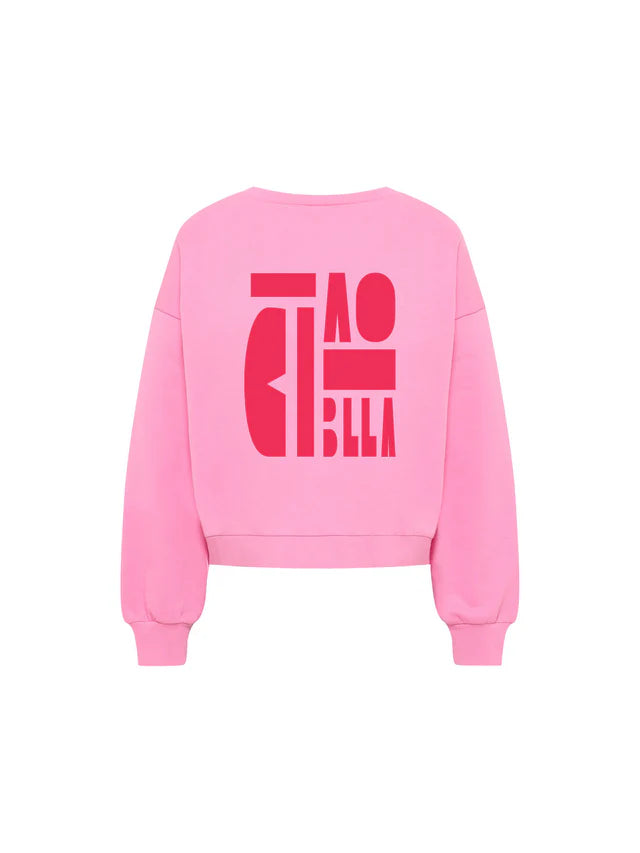 Lanius - Statement Sweatshirt - Bright Orchid
