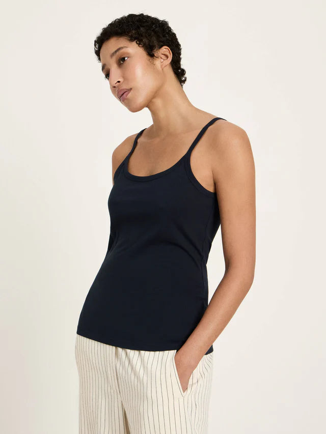 Lanius - Tank Top van Katoen - Onyx