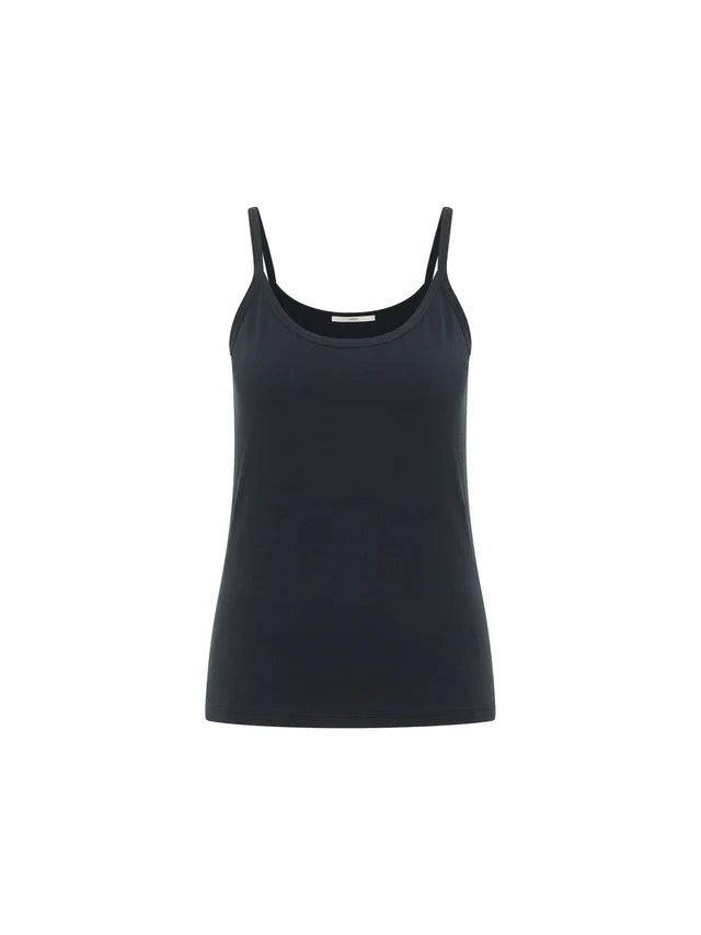 Lanius - Tank Top van Katoen - Onyx