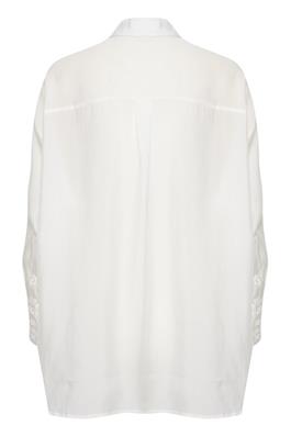 lounge nine mandie oversized blouse, schijnt door, draag deze met een spencer of huidkleurig ondergoed