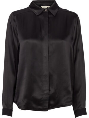 basic apparel flora blouse zwart