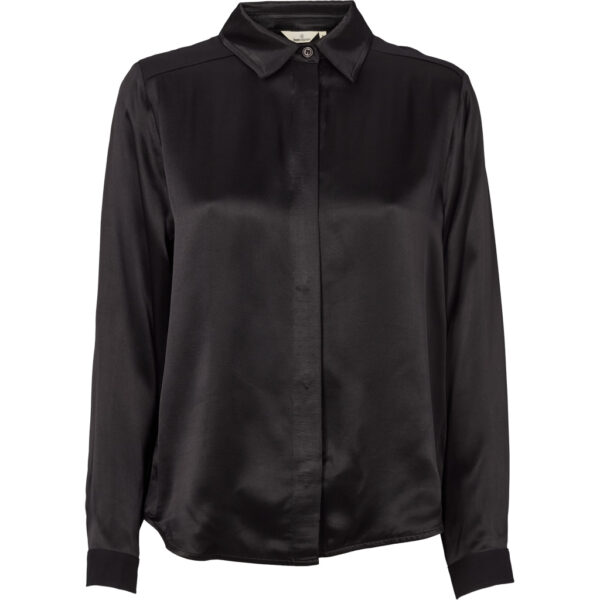 basic apparel flora blouse zwart