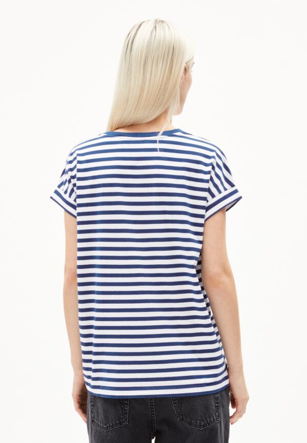 Armed Angels - Idaara Stripes - White Lapis Blue - Afbeelding 5