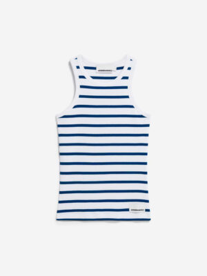 Armed Angels - Top Kanitaa Stripes - White Lapis Blue