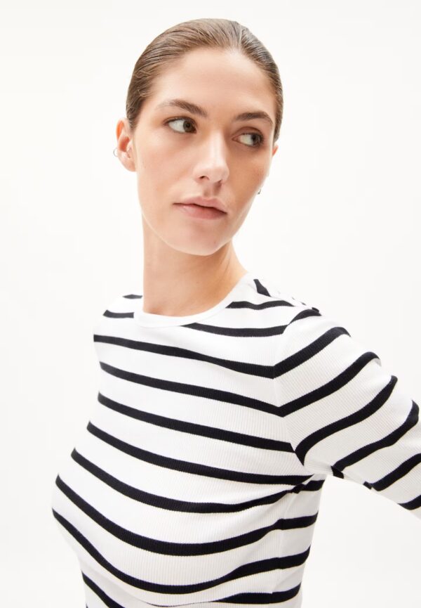 Armed Angels - Top Maya Stripes - White Black