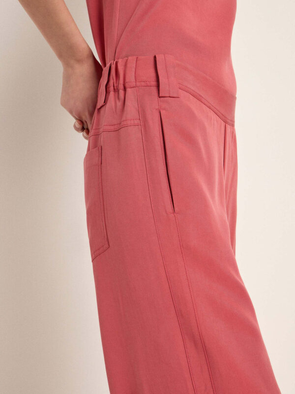 Lanius - Cargobroek van TENCEL - Lipstick