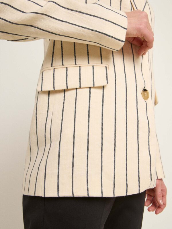 Lanius - Loose fit gestreepte blazer