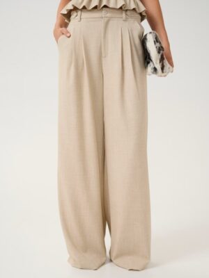 Gestuz - GZdecy Pants - Light Sand Melange