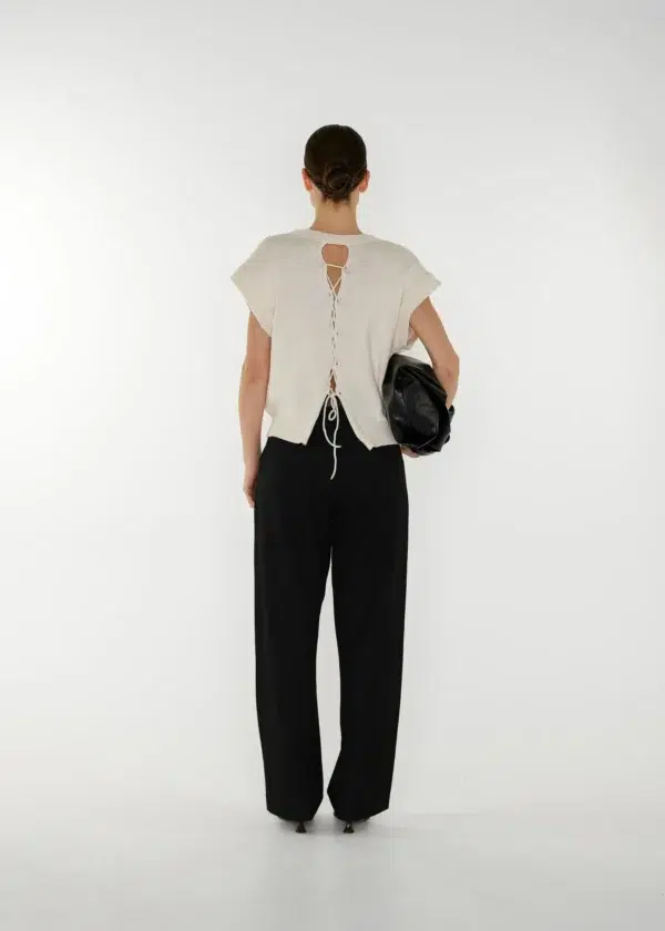 Club l'Avenir - Knitted reversible top - ecru