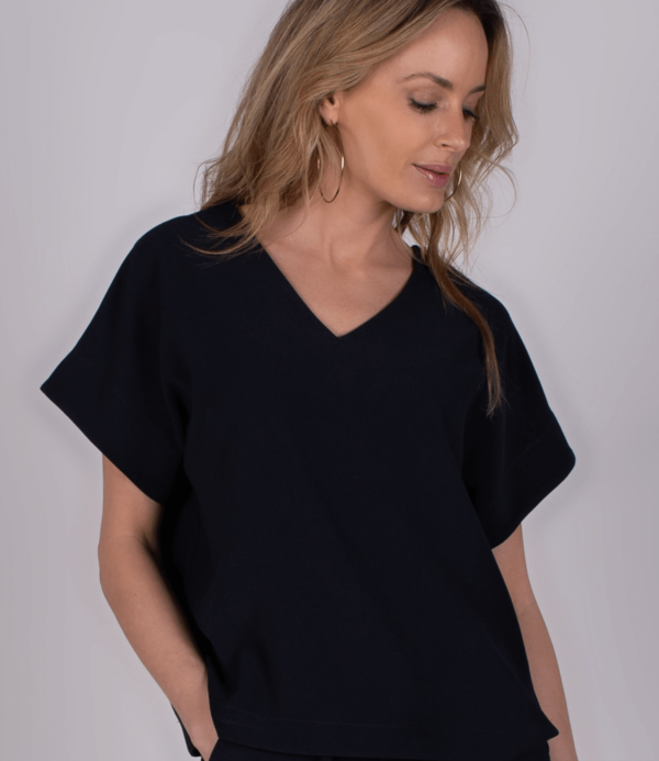 The Clothed - Reims Top - Navy