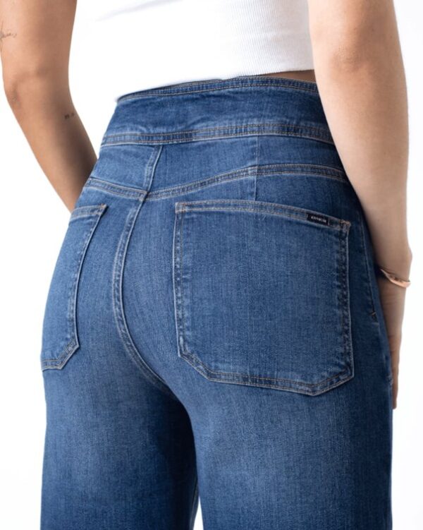 Kuyichi - Farrah Worker High Waist Wide Leg - Ocala Blue