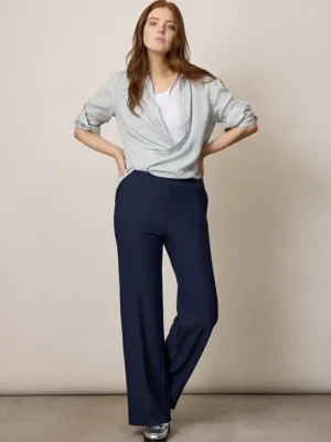 Corel Amsterdam - Lilly Wide Pants - Marineblauw