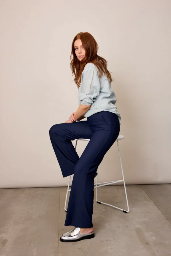 Corel Amsterdam - Lilly Wide Pants - Marineblauw