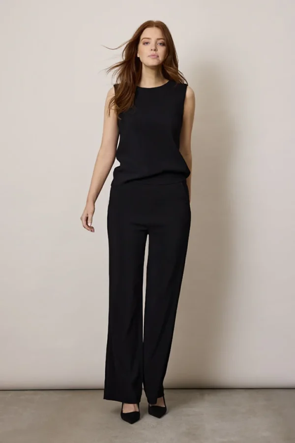 Corel Amsterdam - Nola Broek Crepe - Zwart