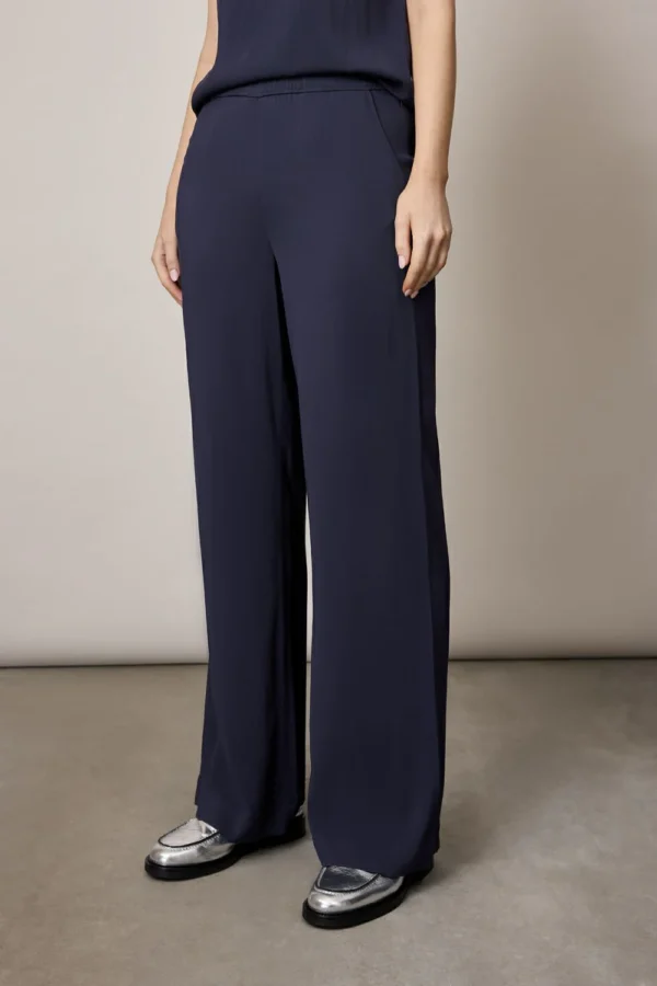 Corel Amsterdam - Nola Broek Crepe - Marineblauw