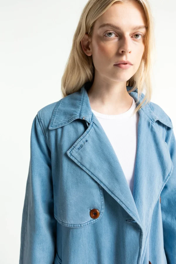 Kings of Indigo - Victoria Denim Trenchcoat